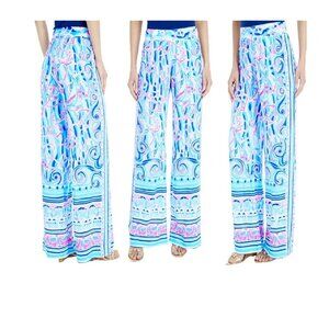 NEW  Lilly Pulitzer Bal Harbour Palazzo A LIL NAUTI ENGINEERED PANT sz Large